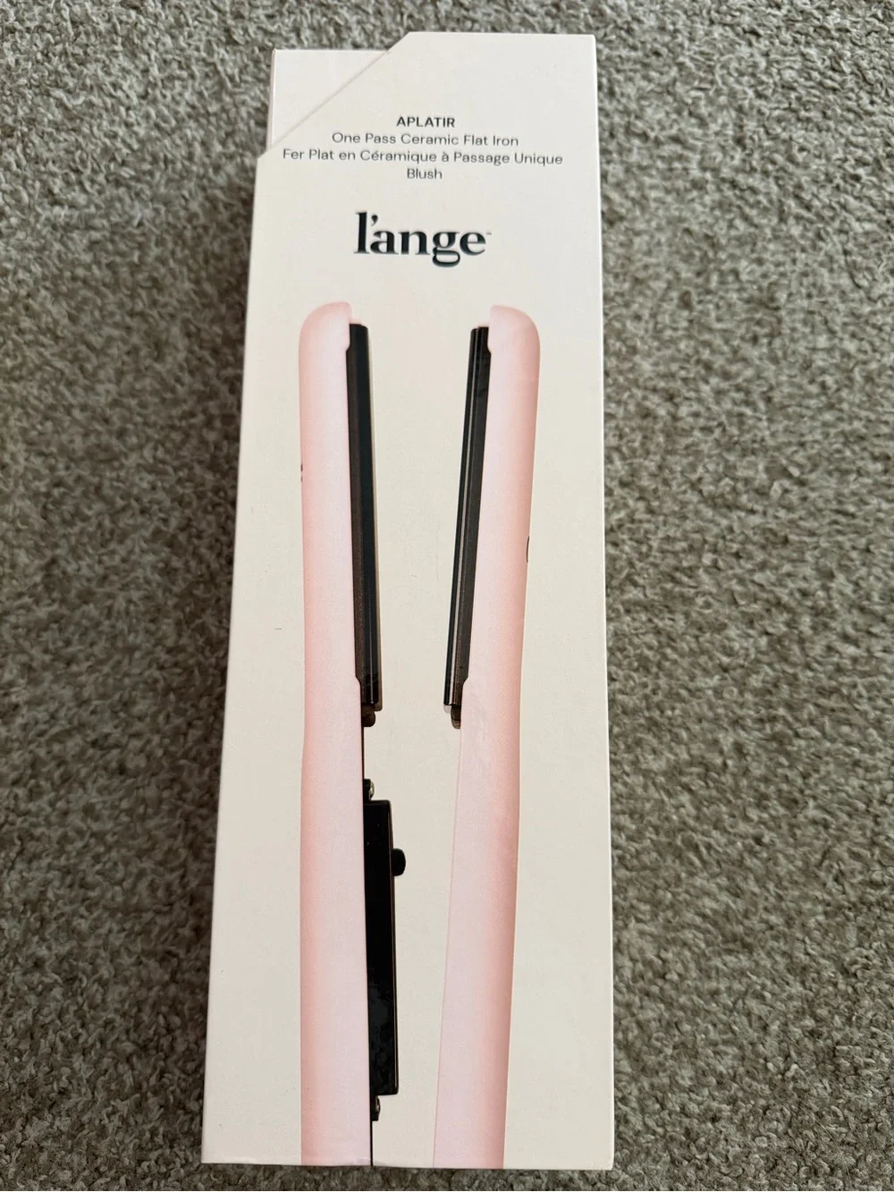 l'ange One Pass Ceramic Flat Iron - Blush Pink